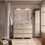 Mueble de baño Noja con patas 6 cajones doble seno natural 120 cm de Salgar